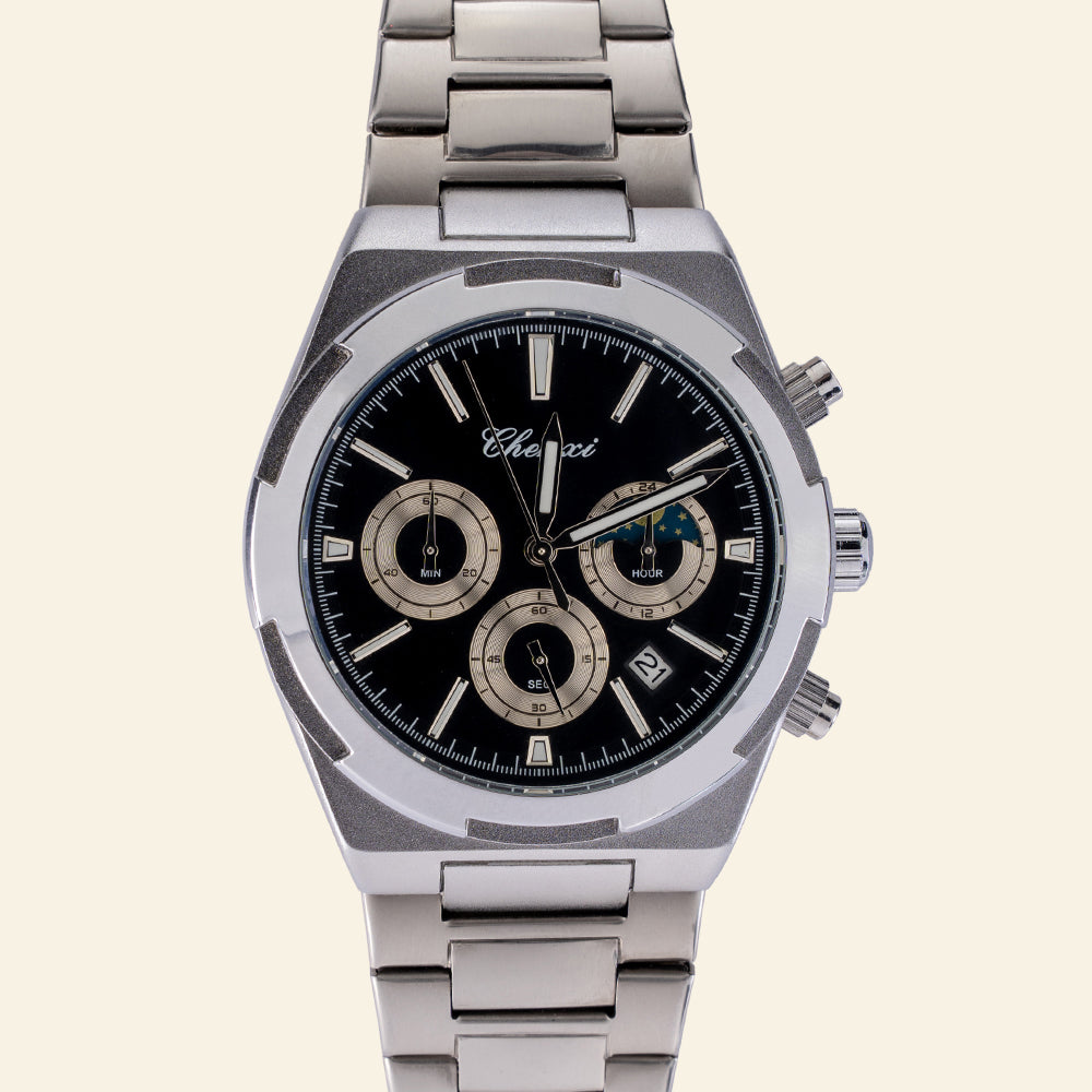 CHENXI 983 Lunar Phase Chronograph