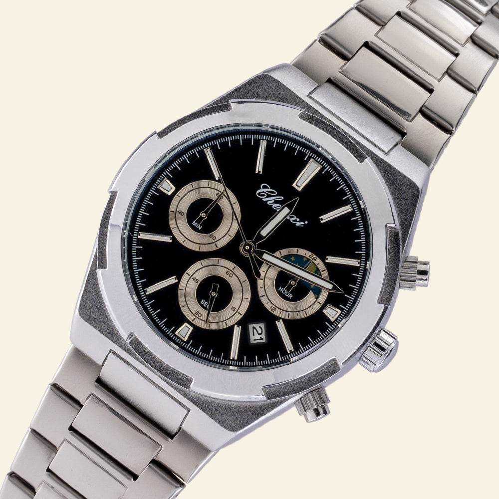 CHENXI 983 Lunar Phase Chronograph