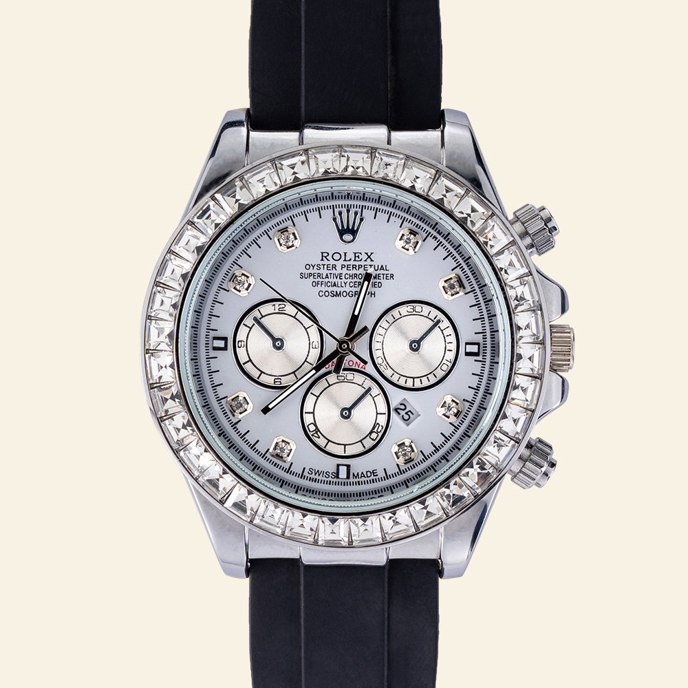 Rolex Oyster Perpetual Cosmograph Daytone  Black Rubber Strap