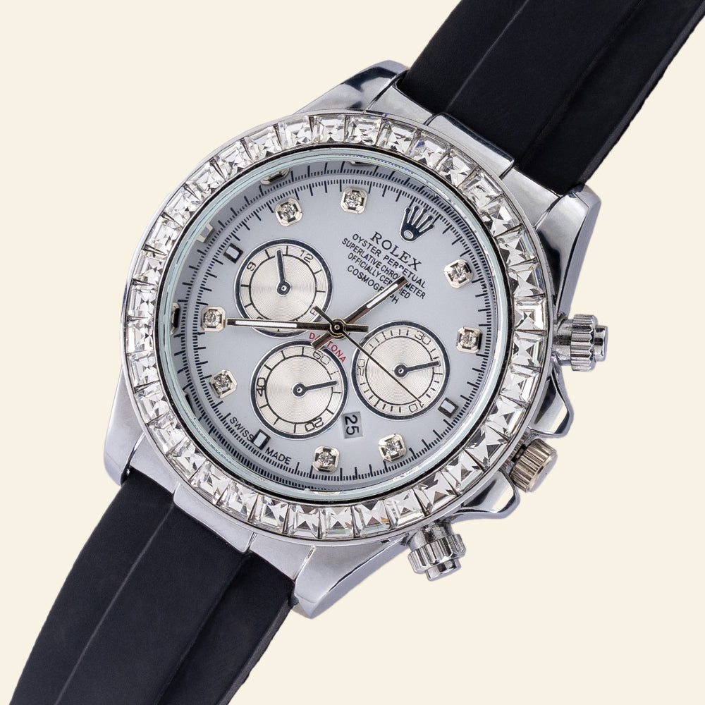 Rolex Oyster Perpetual Cosmograph Daytone  Black Rubber Strap